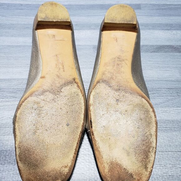 Salvatore Ferragamo Nappa Leather Tiglio Flats, - Picture 8 of 8